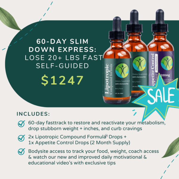 60 Day Slim Down EXPRESS Lose 20+ Lbs Fast self guided
